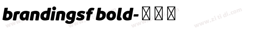 brandingsf bold字体转换
